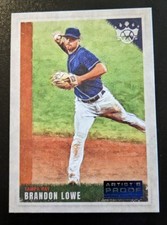 2022 Diamond Kings Baseball Brandon Lowe Blue Artist's Proof Parallel #45 Rays