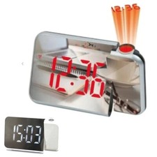 OROLOGIO SVEGLIA DIGITALE PROIETTORE ORARIO DISPLAY LED SPECCHIO ALLARME DS8590L