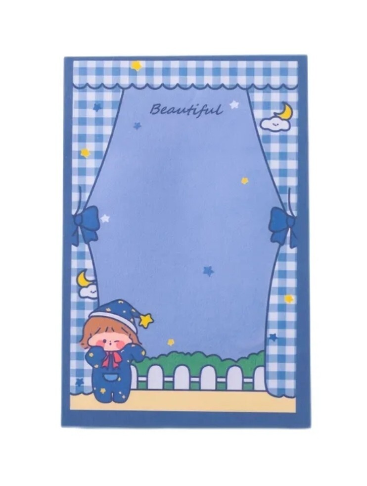 STICKY NOTES 80 sheets Cute Cartoon Beautiful Star Post Messages Office NIP