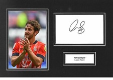 Tom Lockyer Signed 12x8 Photo Display Luton Town Memorabilia Autograph COA