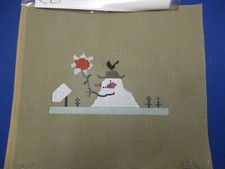 Stitch in Time Handpainted Needlepoint Canvas To the South Pole Snowman