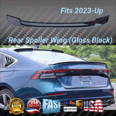 Fits 2023-2026 Honda Accord OE Factory Style Gloss Black Rear Trunk Wing Spoiler