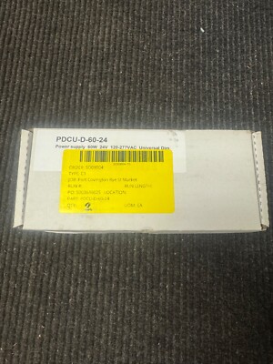 Luminii PDCU-D-60-24 Dimmable LED Universal Power Supply 60W 24V 120-277VAC *NEW