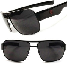 Designer Modern High-End Stylish Fashion Mens Womens Rectangle Black Sunglasses