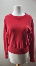 Tommy Hilfiger Women's Red Sweater  Sparkle Logo 