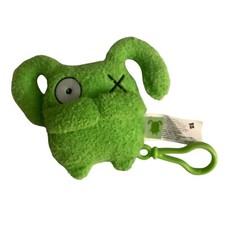 UglyDolls Little Ugly Ice-Bat Clip-On Plush Keychain Toy 4" Green  Black