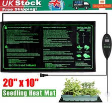 Seedling Heat Mat With Temperature control Thermostat Seed Plant Greenhouse Brew