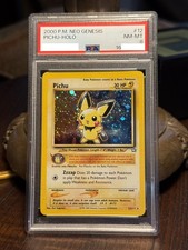 2000 Pokemon Pichu Neo Genesis Holo #12 PSA 8 *BIG SWIRL* 🌀🌀(16 CERT) on eBay