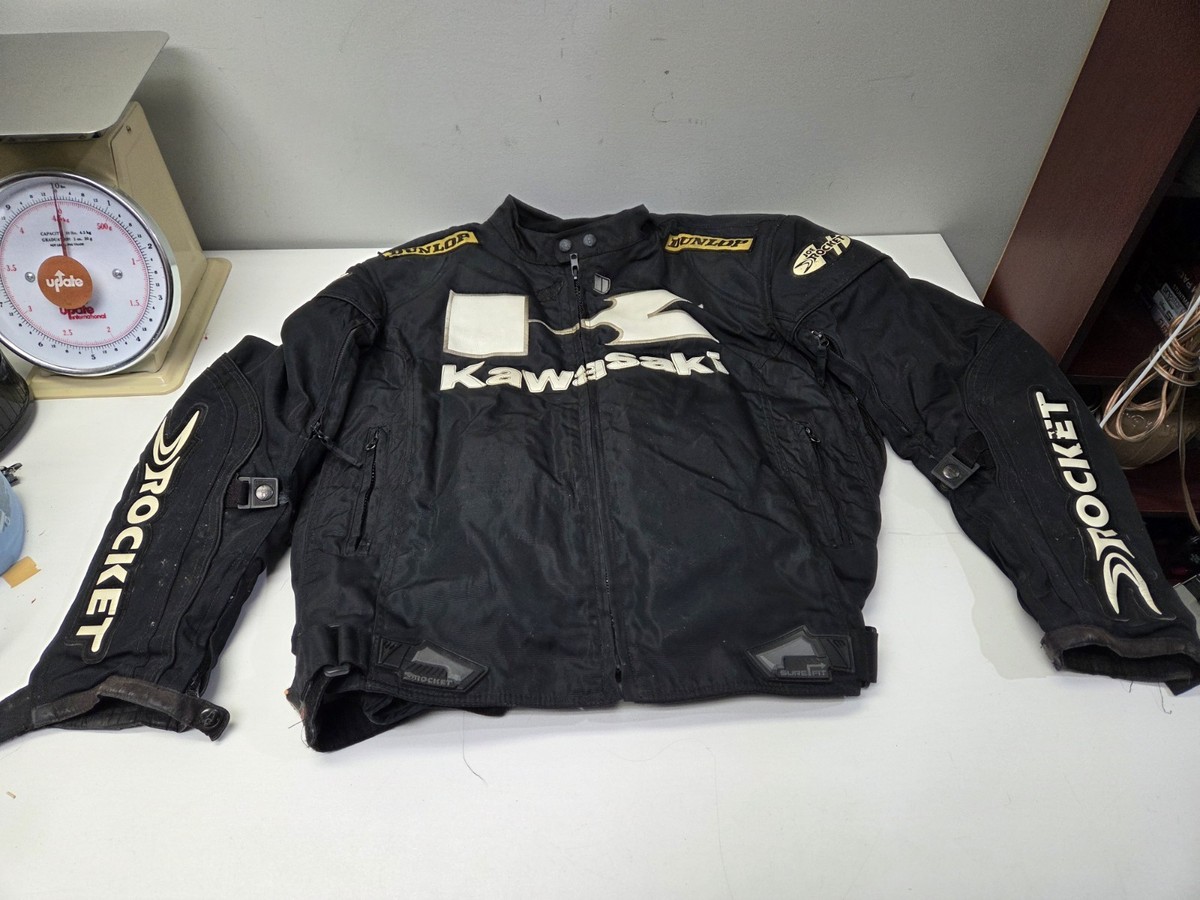Kawasaki ROCKET ジャケット Joe Rocket Kawasaki ZX-14 Ninja Road Racing Jacket 2XL Padded | eBay