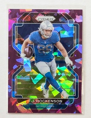 2021 Panini Prizm TJ Hockenson Purple Ice Prizm /225 #147 Minnesota Vikings