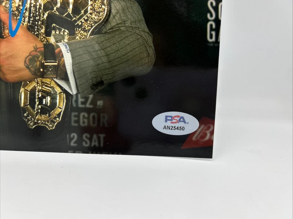 Connor McGregor Signed Photograph 8x10 The Notorious Autograph UFC PSA COA - Image 2 of 2