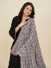 Brown Oversized Blanket 100 Cashmere Scarf Shawl Wrap Ombre Indian Wool Stole