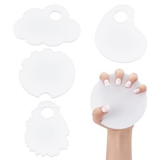 craft storage 4pcs Acrylic Nail Display Board White 11 9.3x9 13x0.3cm