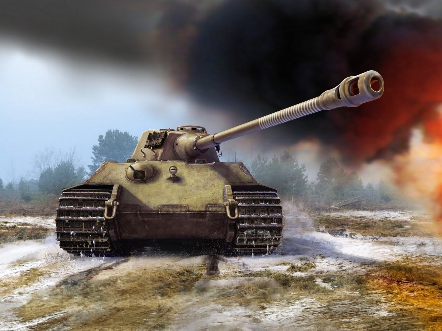 ICM 1:35 Pz.Kpfw.VI Ausf.B King Tiger (Late Production) with Full Interior WW...
