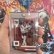 2022 Panini Clearly Donruss Joe Burrow Cincinnati Bengals Football Card #10