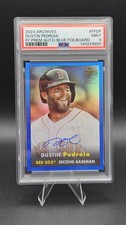 Dustin Pedroia 2024 Topps Archives FF-DP Premium Auto /25 Boston Red Sox PSA 9