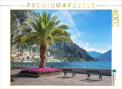 CALVENDO Puzzle Uferpromenade Limone sul Garda 2000 Teile Puzzle quer | 2000 Tei