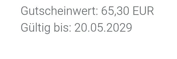 DB Gutschein bahn Gutschein 65,30 € - Bild 1 von 1