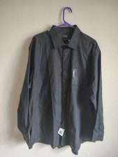 ARROW USA. 1851 Man's Dress Shirt, Black, Size 18-18,5 34/35, XXL New With Tag