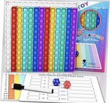 Multiplication Chart Pop It - Multiplication Game Board, 12X12 Times Table Math