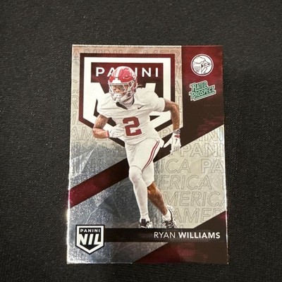 2025 Panini National Silver Pack NIL 8 Ryan Williams Diamond Plate Bama NSCC