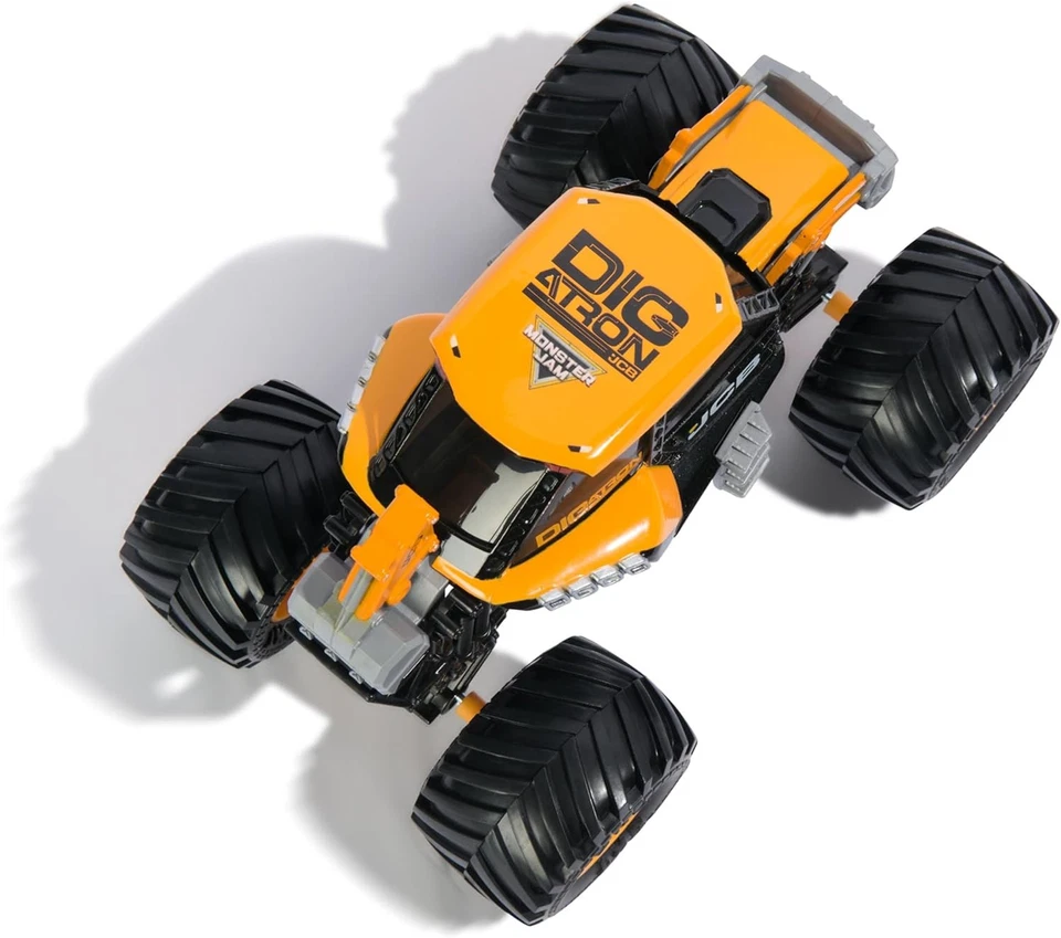 Monster Jam, Official JCB DIGatron Monster Truck, Collector Die-Cast Vehicle, 1: - Image 3 of 4