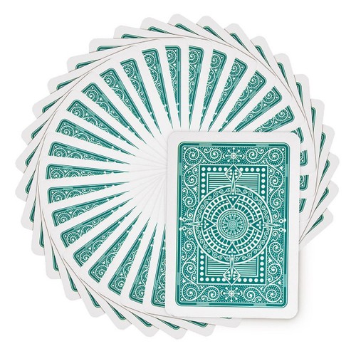Texas Poker Maison Em Vert Foncé Jouer Cartes MODIANO Jumbo Index Poker Taille - Photo 3 sur 7
