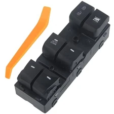 93570-3X040RY Master Power Window Switch Compatible with AUTO DOWN Black