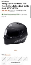 Casco integral Harley-Davidson® para hombre, Fulton B&S/negro 98367-15VM/talla grande