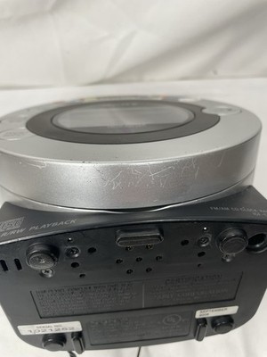 Sony Dream Machine Auto Time Set Dual alarm clock CD IPod iPhone