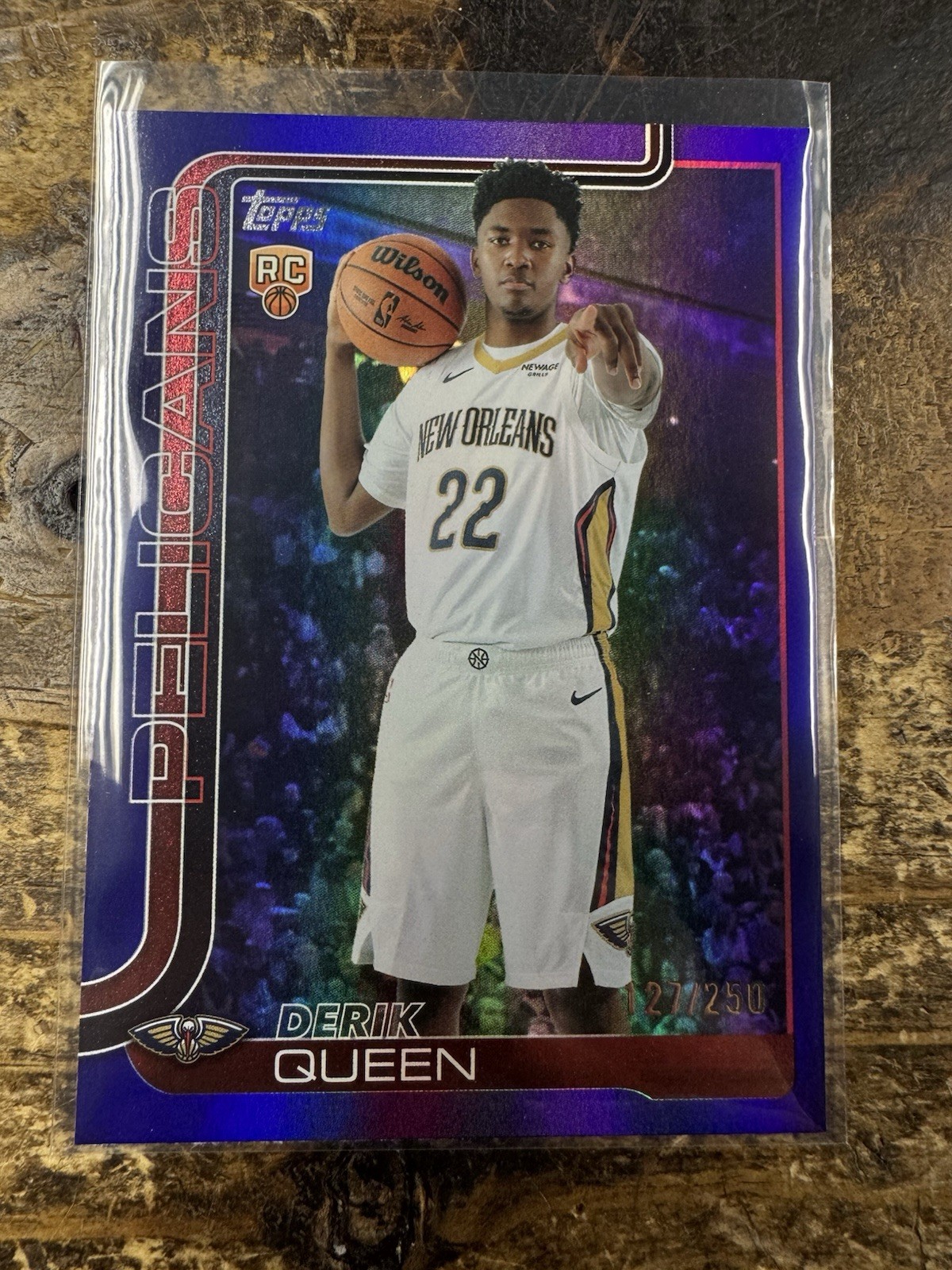 2025–26 Topps Flagship NBA – Derik Queen #213 RC Purple Foil /250