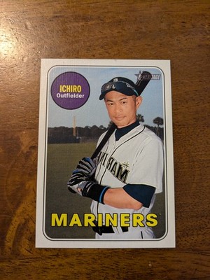 2018 Topps Heritage #716e Ichiro Reversed Negative Error Variation SP