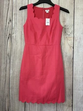 J.crew Womens Basket Waeve Scallop edge dress size 0