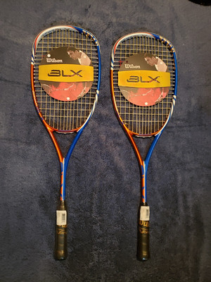 WILSON BLX ZONAR (143g) Matching Squash Racquets in Mint Condition