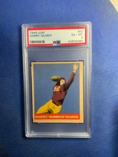 1949 Leaf Football Card - #62 Harry Gilmer PSA 6
