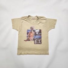 Vintage 1982 E.T. Movie Promo T-Shirt Kids 80s Sci-Fi Single Stitch Tee