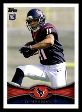 2012 Topps #28 DeVier Posey Rookie Card Houston Texans. rookie card picture