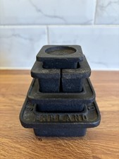 Vintage Victor Cast Iron Scale Weights -Set of 1kg, 500g, 200g, 100g Shop Scales