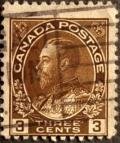 Canada - 1911 - Sc108 - 3c Brown KGV  Used