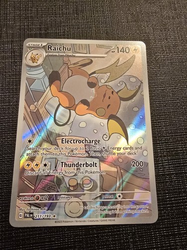 Pokemon Raichu 211/193 SV02 Paldea Evolved Illustration Rare Holo LP