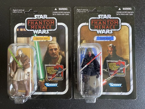 STAR WARS Vintage Collection Qui-Gon Jinn VC75 + Darth Maul VC86 Action Figures!