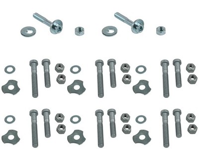 8 pieces mounting kit wishbone including eccentric screws for Mercedes W124 rear axle