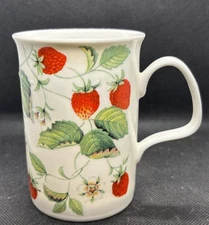 ALPINE STRAWBERRY ROY KIRKHAM FINE BONE CHINA Mug Cup Made In England  2000
