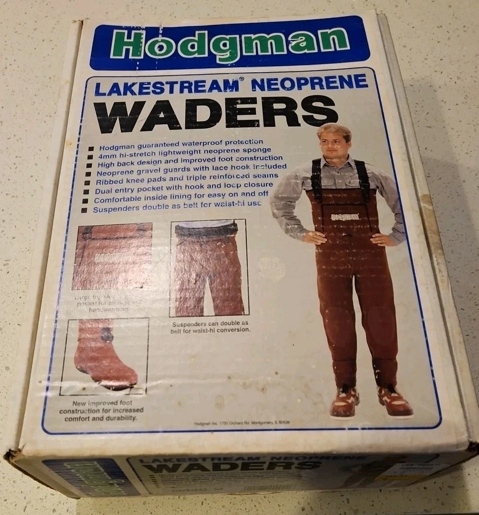 Cuisse-waders Hodgman Wadelite Respirants, Verts, Taille L Homme, Neufs