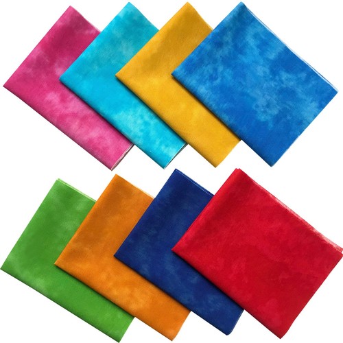 8 PCS 20x25cm Tie-Dye Cotton Fabric Bundle for Patchwork DIY Sewing Craft - Picture 6 of 6