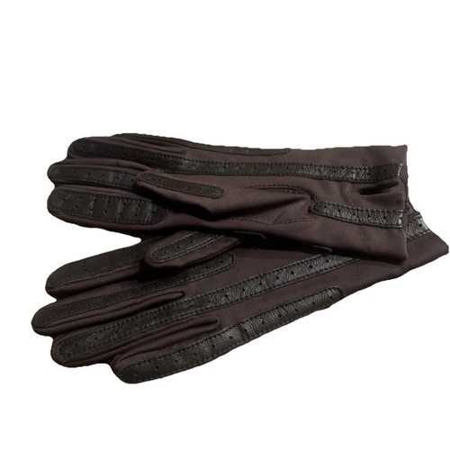 Vintage IsoToner Warm-Ups by Aris Brown Gloves Women's One Size - Picture 2 of 3