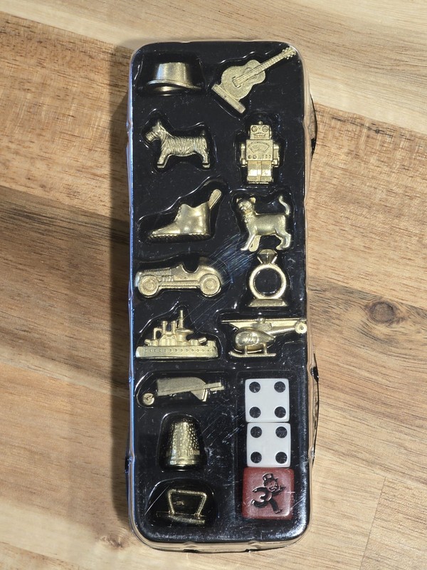 Genuine MONOPOLY Tokens - 13 Golden Replacement Pieces