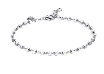 Bracciale con Catena con Cubi in Argento Donna Rosato RZB017
