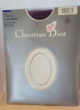 VTG Christian Dior Ultra Sheer Diorissimo 4533 Panty Hose Aubergine S 3 Purple
