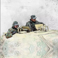 1/35 Scale WW2 German Tank Crew Resin Figure Set Military Diorama Kit Unassemble